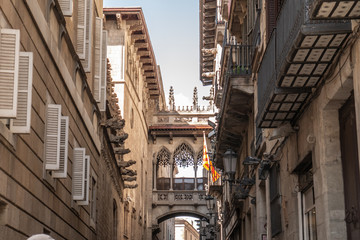 Obraz premium BARRIO GOTIGO BARCELONA