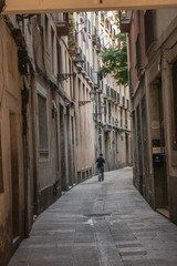 Fototapeta na wymiar barrio gotico barcelona