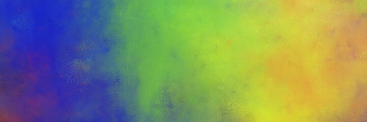 Naklejka premium beautiful moderate green and golden rod colored vintage abstract painted background with space for text or image. can be used as horizontal background graphic
