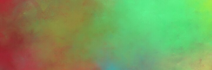 Fototapeta premium beautiful abstract painting background texture with moderate green, dark moderate pink and pastel brown colors and space for text or image. can be used as header or banner