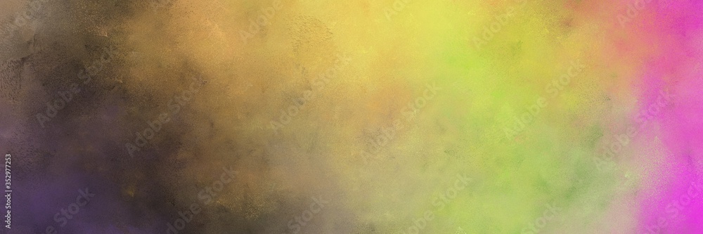 Aufkleber beautiful abstract painting background graphic with dark khaki, old mauve and orchid colors and spac