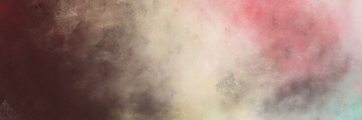 beautiful abstract painting background graphic with tan, very dark magenta and old mauve colors and space for text or image. can be used as horizontal background texture