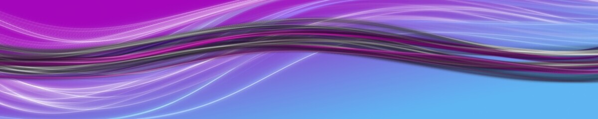 Abstract romantic wave panorama background design illustration