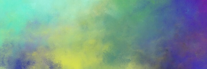 beautiful dark sea green, dark slate blue and teal blue color background with space for text or image. vintage texture, distressed old textured painted design. can be used as header or banner