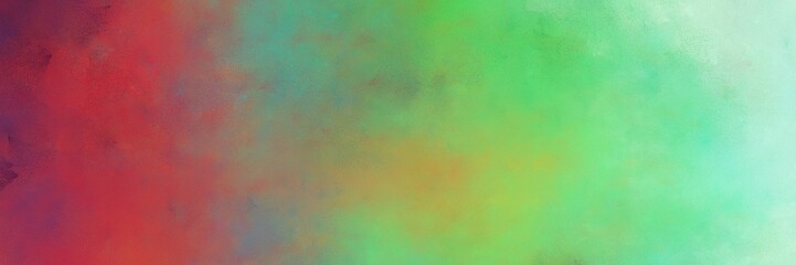 beautiful abstract painting background texture with pastel green, dark moderate pink and powder blue colors and space for text or image. can be used as horizontal background graphic