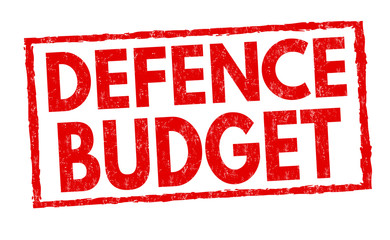 Defence budget sign or stamp