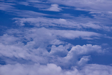 Blue sky background with clouds