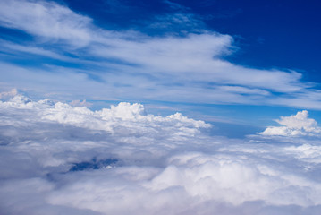 Blue sky background with clouds