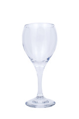 The glass for differnet  drink in the bar  on the white background