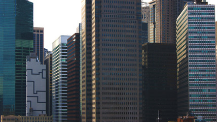 Fototapeta na wymiar Close up view New york building