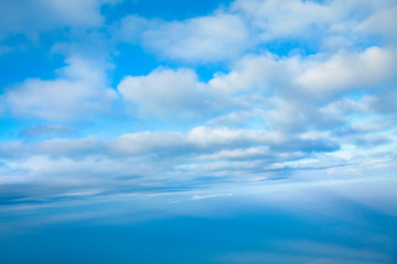 Obraz premium flying under the blue sky clouds