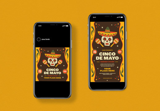 Cinco De Mayo Social Media Post Layouts