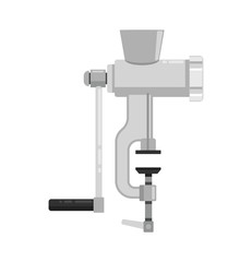 Retro meat grinder flat vector icon design