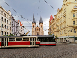 Fototapeta premium Prague trams