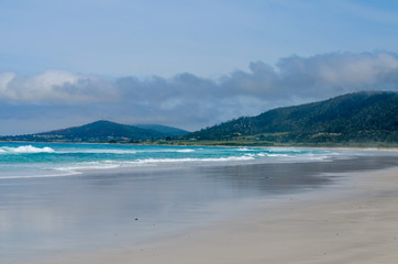 Great beach with awesome sea and mountains