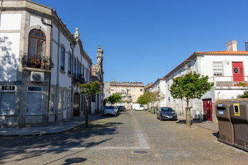 The Chapel of Nossa Senhora de Fátima and the Igreja da Misericórdia (Mercy Church) of Fao on Dr. Manoel Paes Avenue, Fão, Esposende, Portugal.