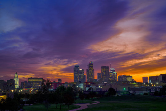 Los Angeles Skyline at dusk
