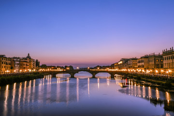 Fototapeta premium Florence Bridge Ponte Vecchio Firenze Old Bridge