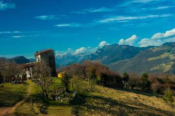 castle in the mountains