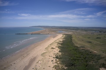 Fototapeta na wymiar beautiful aerial view of camber sands