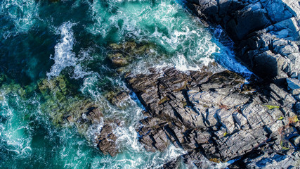 Waves Crashing Against Rocks