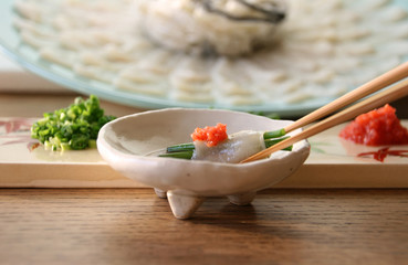 ふぐ刺し　フグ　刺し身