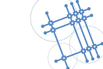 Geometric pattern　Figure,Texture,Abstract,Blue