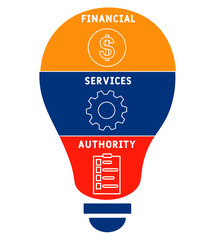 FSA - Financial Services Authority acronym, business concept