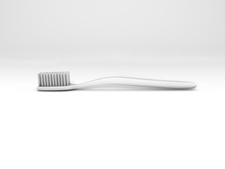 3d mock up render of toothbrush side view