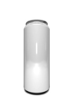 3d mock up render can of soda front view