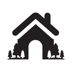Home icon on white background