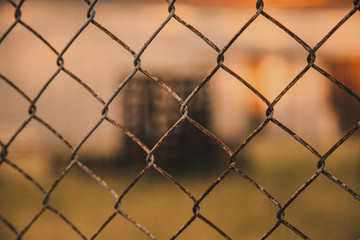 barbed wire fence
