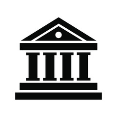 Bank icon set in trendy flat style isolated on white background. Bank symbol for your web site design, logo, app, UI. Vector illustration, EPS10