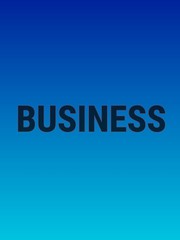 business word on blue background