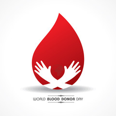 World Blood Donor Day.Donate Blood Concept