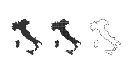 Italy vector black color