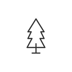 Fir Tree Icon. Vector Illustration