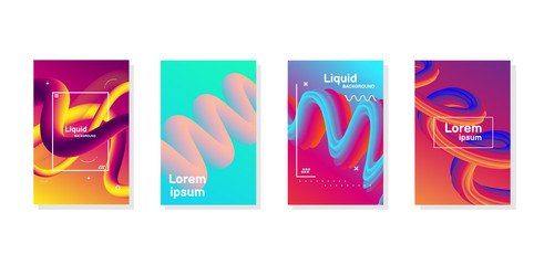 Minimal annual report of bright color design collection for cover; brochure. Vector illustration