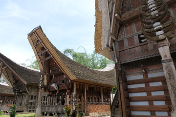 Tongkonan, the traditional house of the Toraja tribe, South Sulawesi, Indonesia