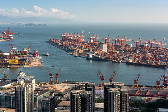 Container terminal, Chiwan Port, Nanshan District, Shenzhen