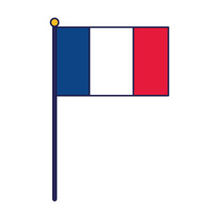 Isolated france flag vector design