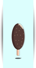 Delicious ice cream. illustration of sweet, fresh dessert. suitable to be eaten in the summer