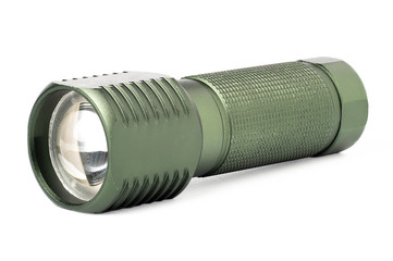 Flashlight isolated on white background.