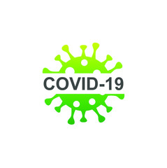 Coronavirus threat logo design vector