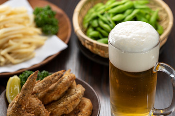 ビールと料理