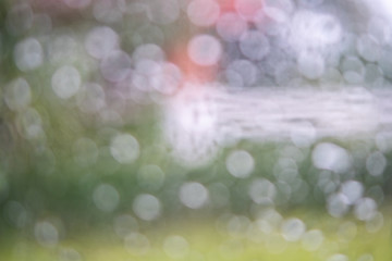 Water drop on glass bokeh.