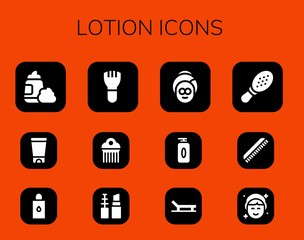 lotion icon set
