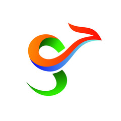 Obraz premium Letter s dragon logo design