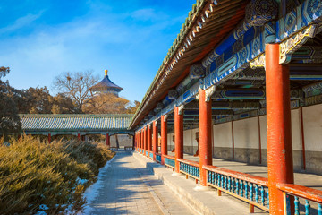 Fototapeta na wymiar Tian Tan - The Temple of Heaven - the Hall of Prayer for Good Harvests in Beijing, China