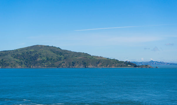 Landscape View Of Angel Island In San Francisco
